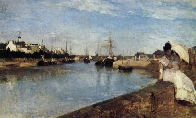Berthe Morisot Vue du petit Port de Lorient China oil painting art